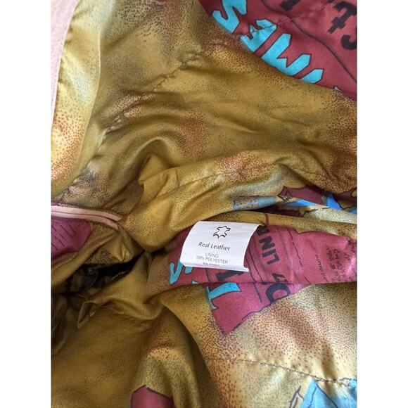 Vintage Nicole Sarhady Collections Brown Suede Barn Jacket L - Picture 7 of 16